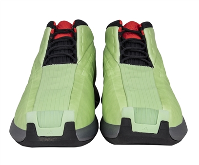 Adidas "The Kobe" Green/Poppy Developmental Sample Pair of Sneakers - November 8, 1999